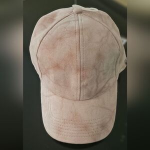 NWT: Ladies Calia By Carrie Underwood Pink Marbled Faux Suede Cap